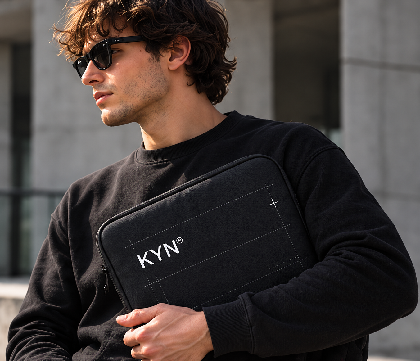 KYN Laptop Sleeve — model view