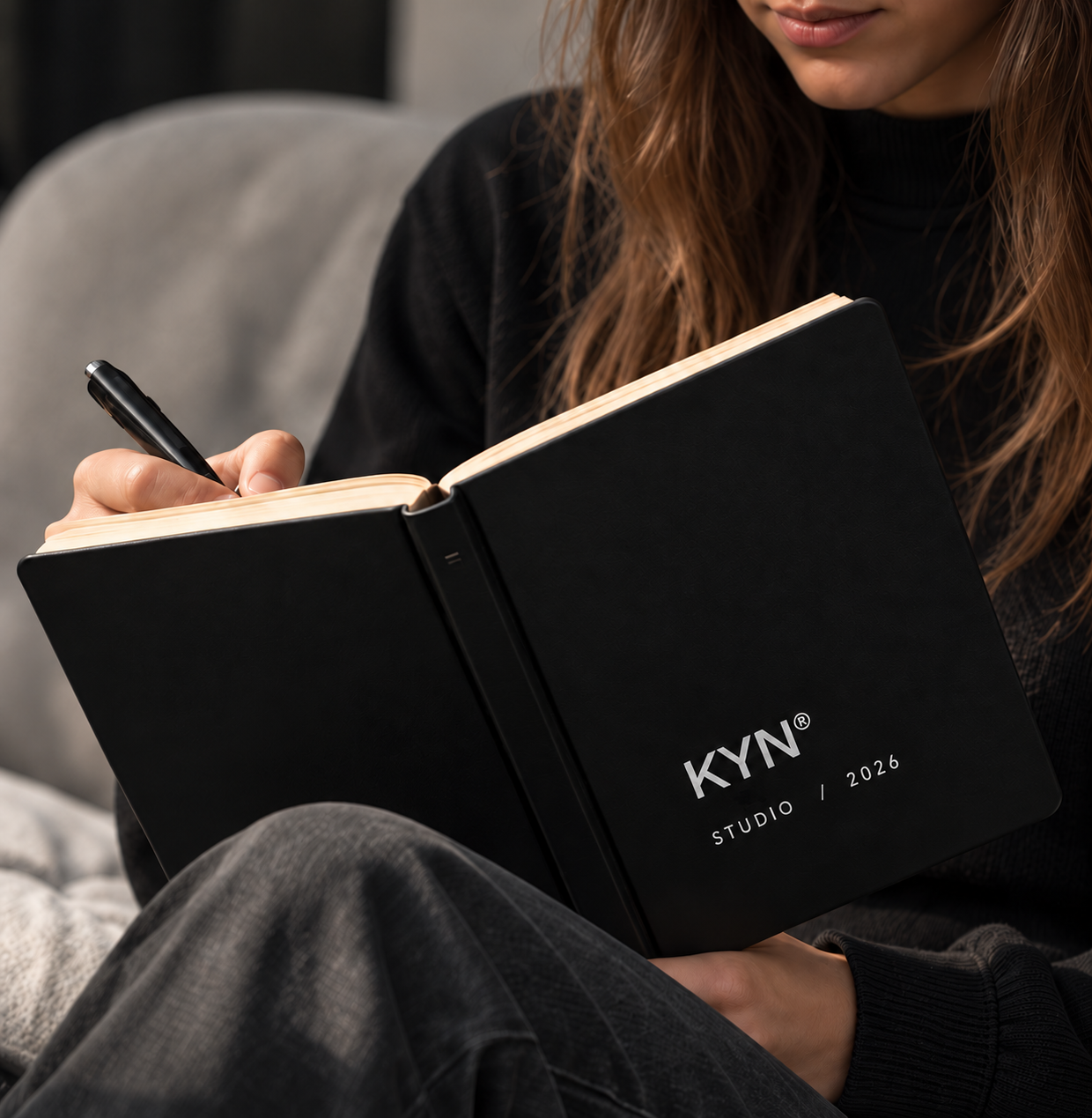 KYN Notebook — lifestyle view